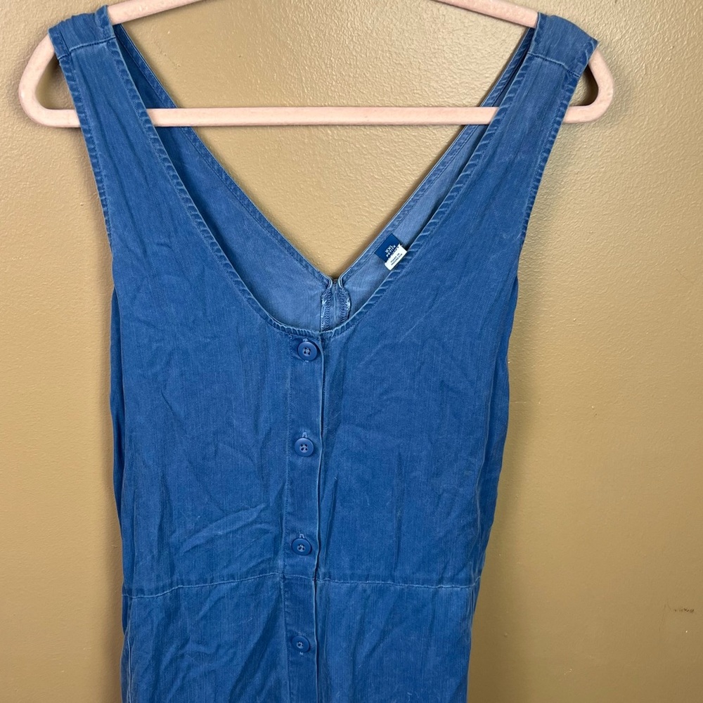 Old Navy Chambray Blue Button Jumpsuit Women's XXL Petite